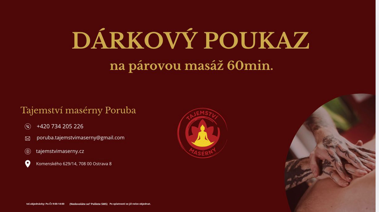 Na párovou masáž týdenní 